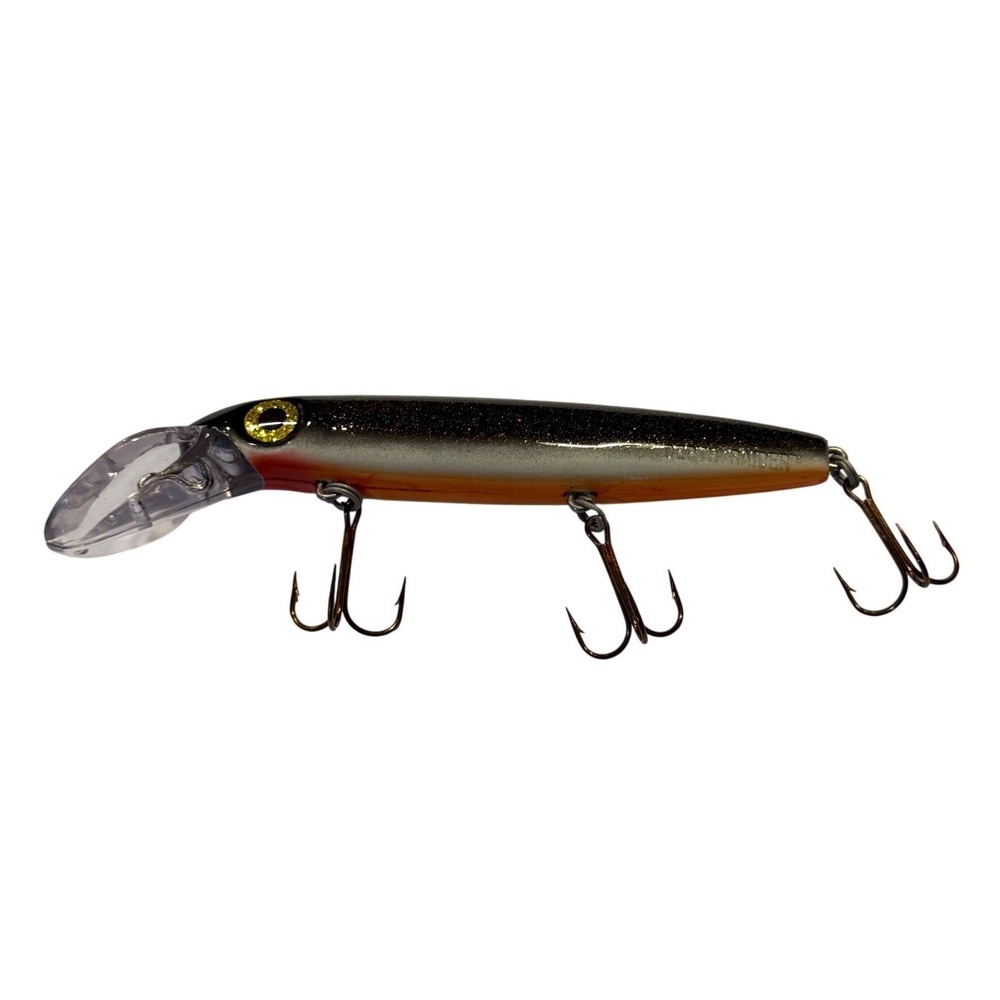 Joe‎ Bucher Outdoors Depth Raider Crankbait Fishing Lure Black Orange Silver 6in